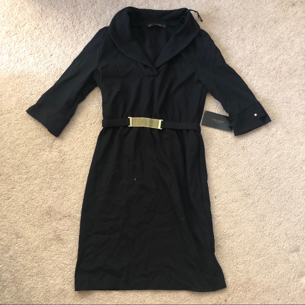 MOVING SALE! Zara Midi black dress